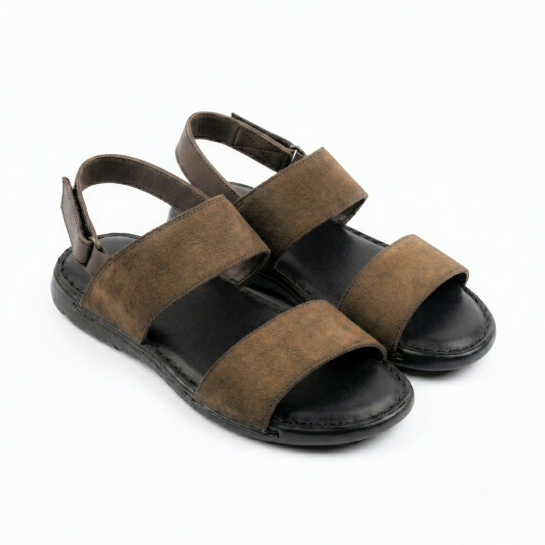 Suede Sandal - Premium Brown