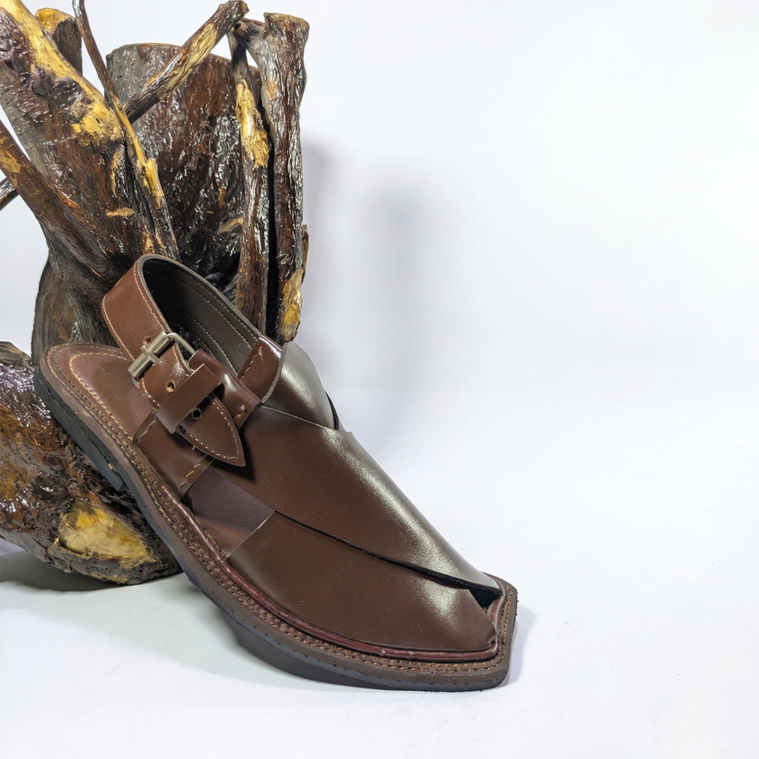 Dark Brown Classic Peshawari Sandal