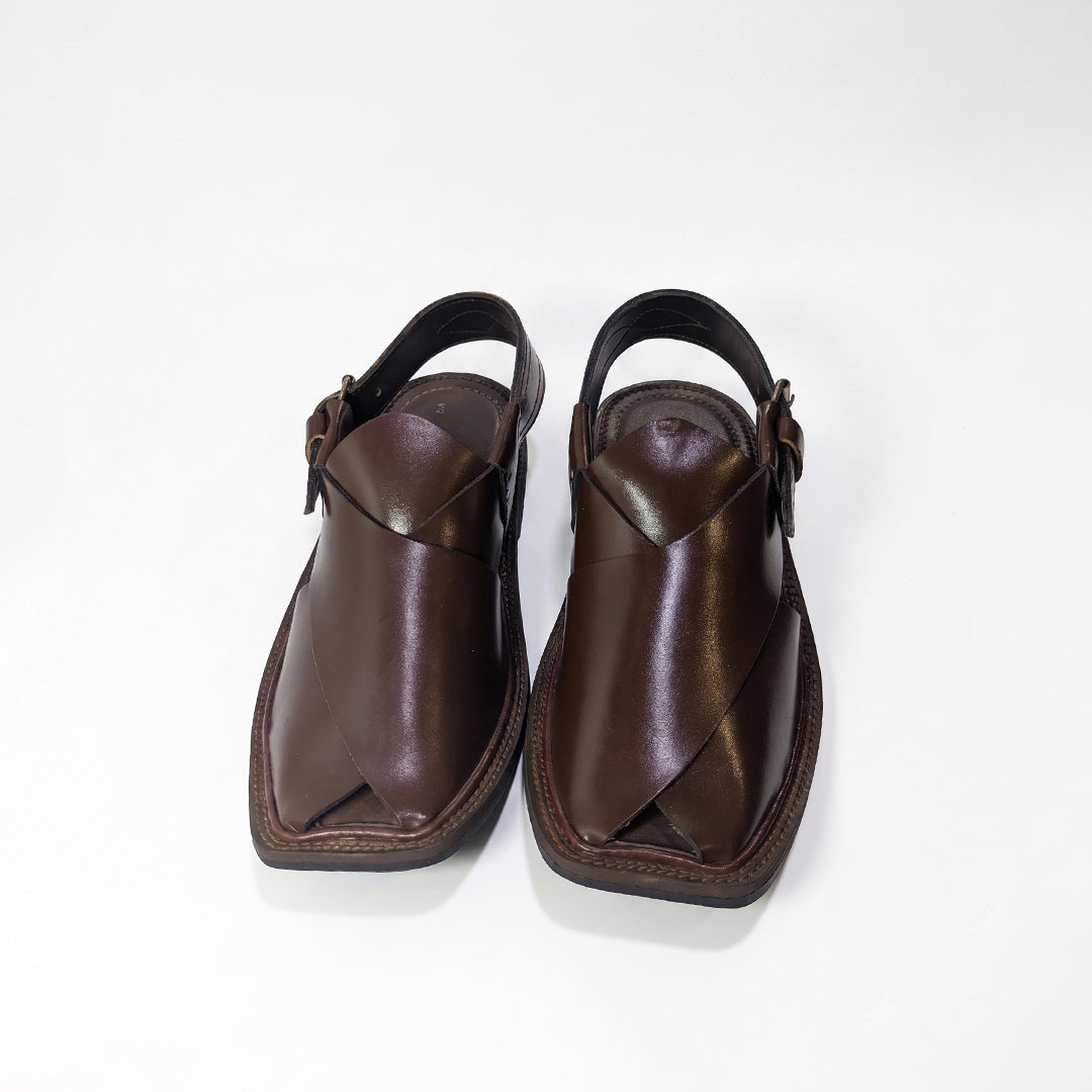 Dark Brown Classic Peshawari Sandal