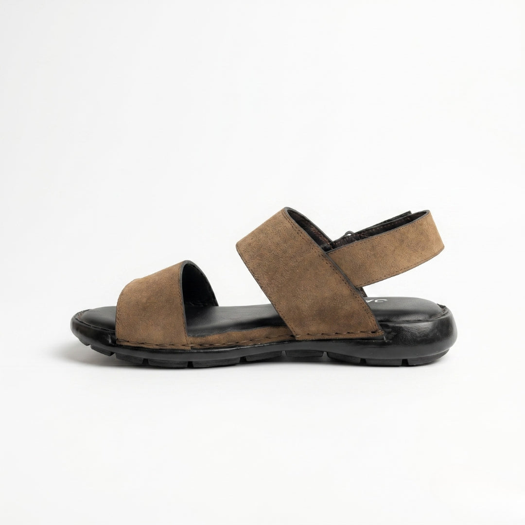 Suede Sandal - Premium Brown