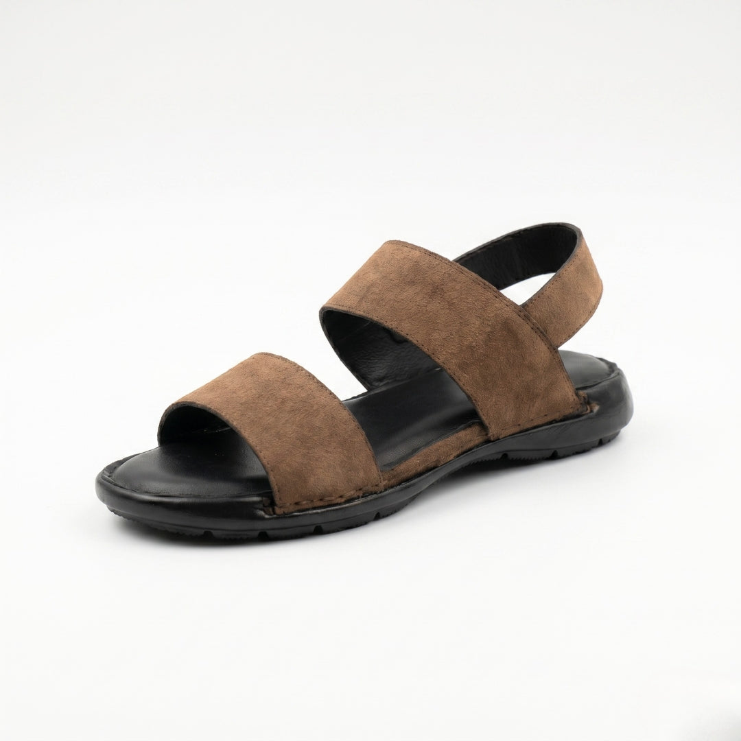 Suede Sandal - Premium Brown